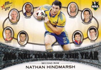 2007 Select NRL Invincible - 2006 Team of the Year #TY8 Nathan Hindmarsh Front